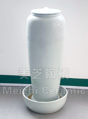 流水摆件循环水系花瓶涌泉陶罐
