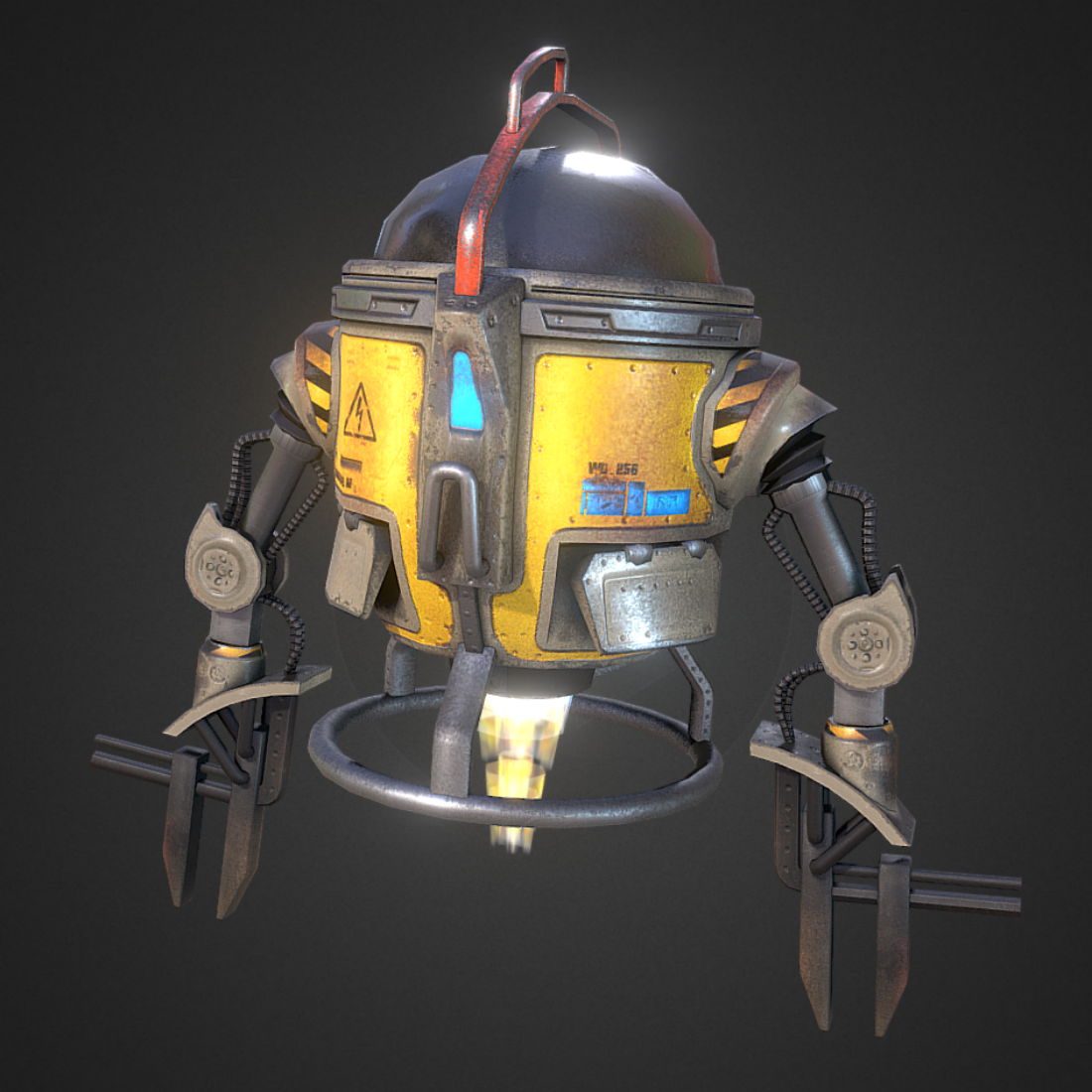 3D模型机械无人机太空机器人3D文件 fbx原始格式/ usdz/gltf/glb