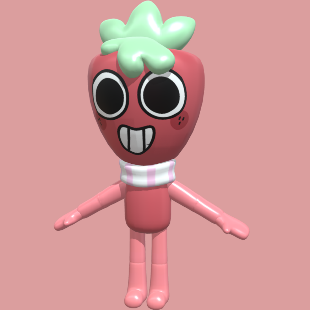 3D模型Sprout丹迪世界-Dandys World fbx原始格式 /usdz/gltf/glb