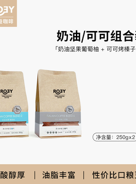 ROEY 2号+6号意式拼配组合装意式精选新鲜烘焙 250克*2包