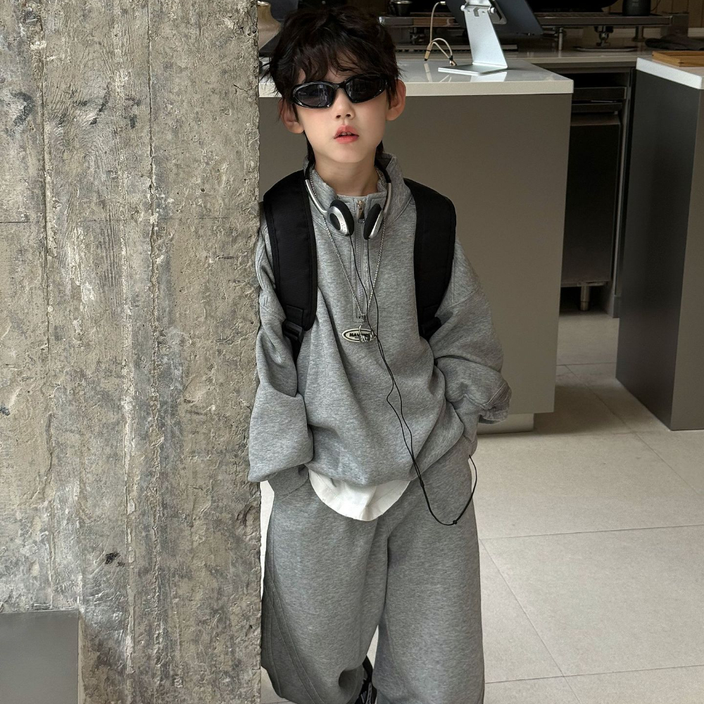 儿童套装秋2025新款宝宝洋气百搭上衣裤子男童韩版运动休闲两件套