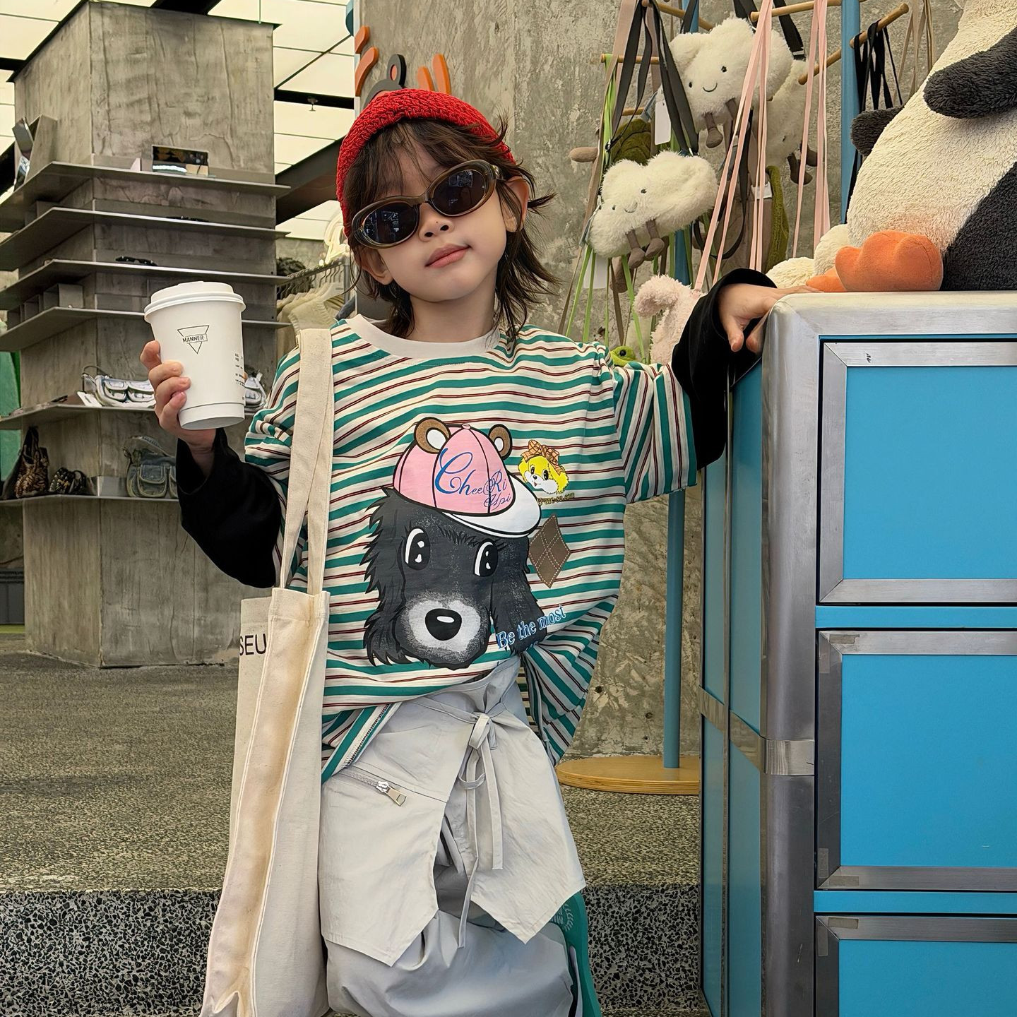 儿童打底衫2026春季男童韩版卡通条纹假两件潮t小男孩撞色长袖t恤,童装/婴儿装/亲子装,T恤,淘宝优惠券,粉丝福利购,淘宝优惠卷