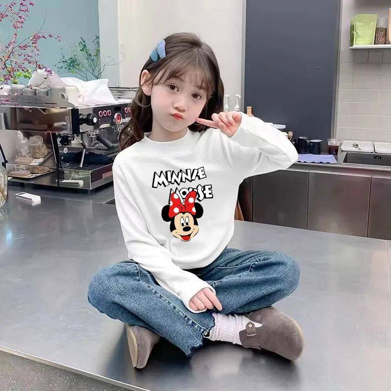 女童半高领德绒打底衫秋冬内搭春秋款儿童装德绒长袖T恤上衣