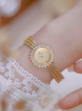 时尚高品质中古麦穗表气质杜桑花女表高颜值手表轻奢华女士石英表