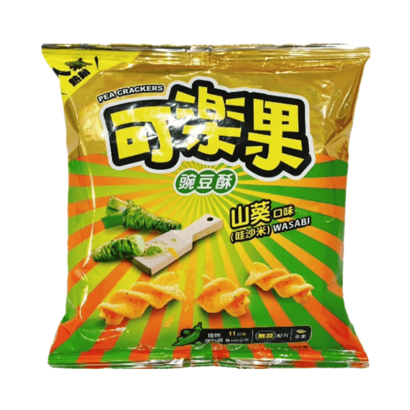 台湾进口休闲食品 可乐果豌豆酥芥末味山葵味48g 办公室零食酥脆
