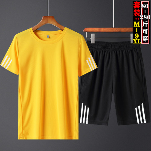 速干套装男青年跑步运动服T恤夏