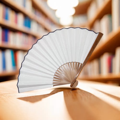 学生书法活动绘画展示空白宣纸折扇10寸白色纸扇子西安发货