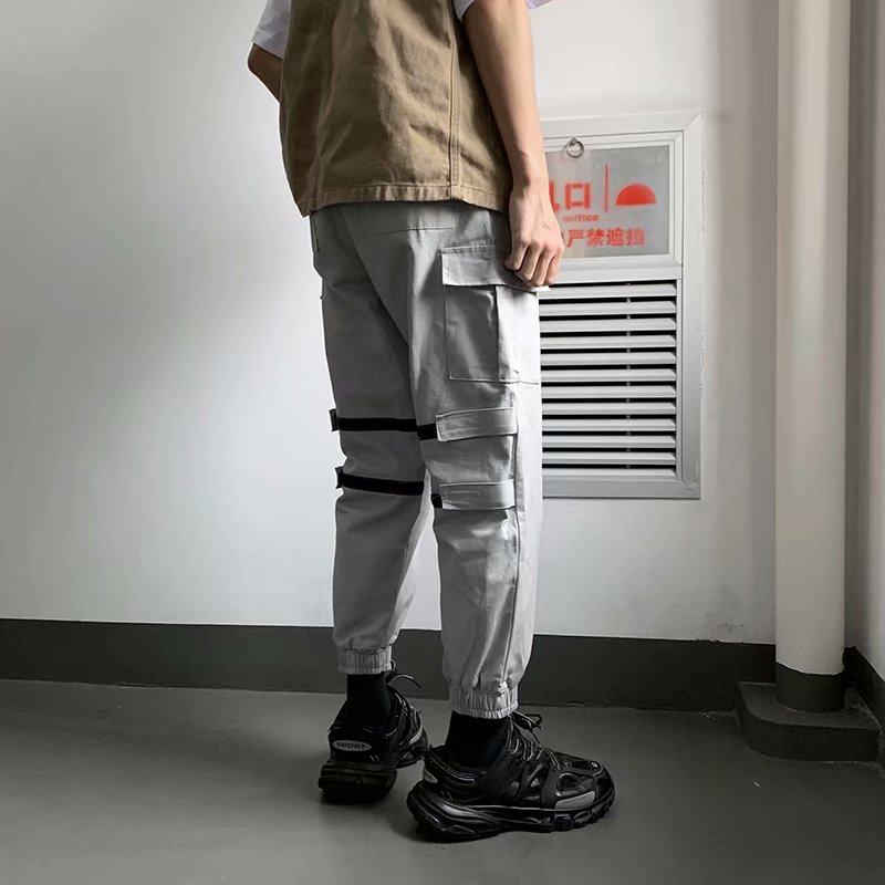 Overalls Chaopai Riding boots trousers Korean Edition Easy Feet Guochao Shawn Yue Ninth pants chicin the Men's clothing, Casual pants  category - from Buy2taobao.com to provide professional Taobao agent buy service