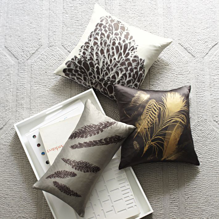 美式高端真丝样板房客厅沙发靠垫方腰抱枕软装别墅艺术款金色羽毛,居家布艺,靠垫/抱枕,淘宝优惠券,粉丝福利购,淘宝优惠卷