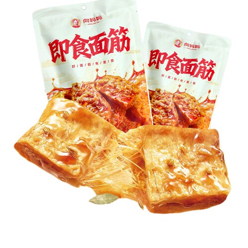向妈妈即食面筋香辣烧烤独立包装办公室休闲零食便携健康150g/包