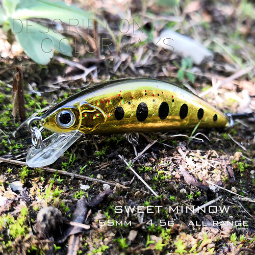 The Time Outdoor米诺路亚饵SWEET55翘嘴55mm仿真饵江河垂钓