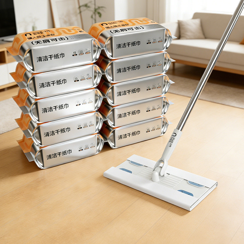 inWEJIA 静电除尘纸家用一次性平板拖把除尘布无尘纸地板吸尘纸