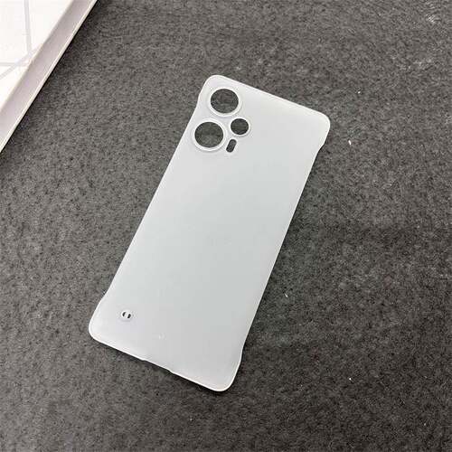 适用红米Note12turbo手机壳磨砂透明无边框超薄硬壳note12Pro半包
