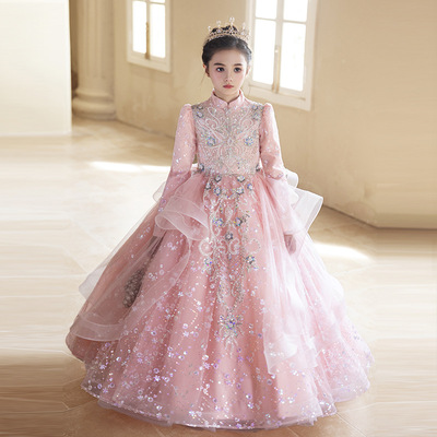 女童超仙蓬蓬裙亮片甜美公主裙