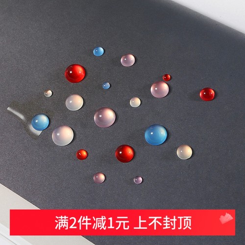 圆形树脂仿猫眼戒面光感宝石