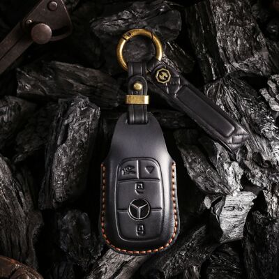 适用奔驰CLS260 CLS300 CLS350 CLS400汽车真皮钥匙套包壳扣