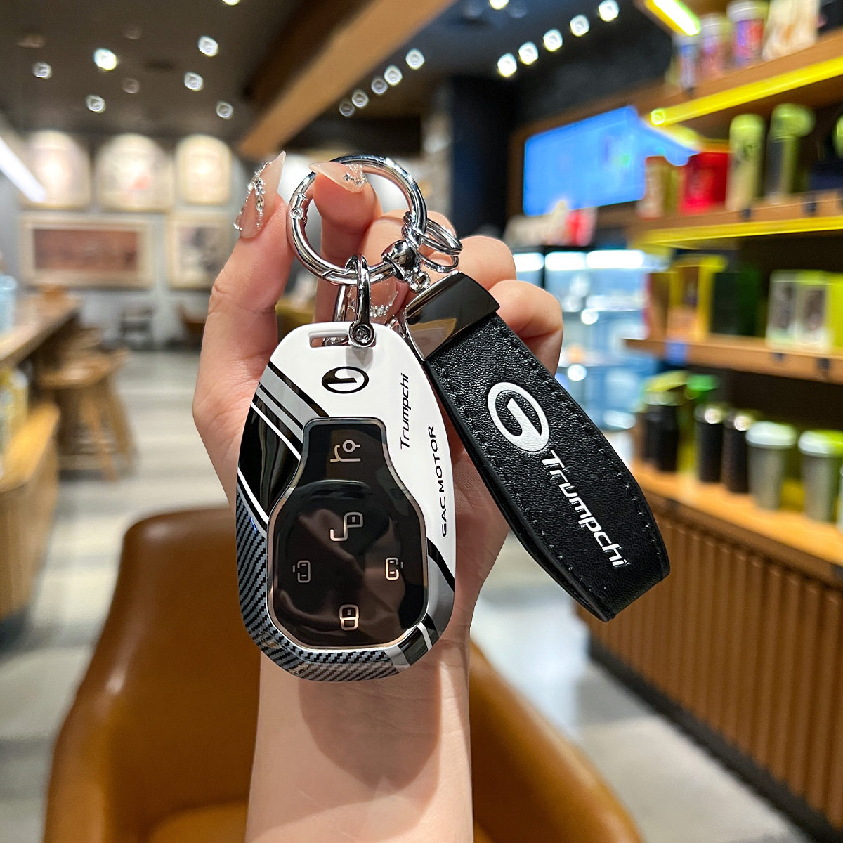 适用传祺M8钥匙套传奇GM8gs4gs3影速gs8e8e9ga6向往s9s7钥匙壳扣