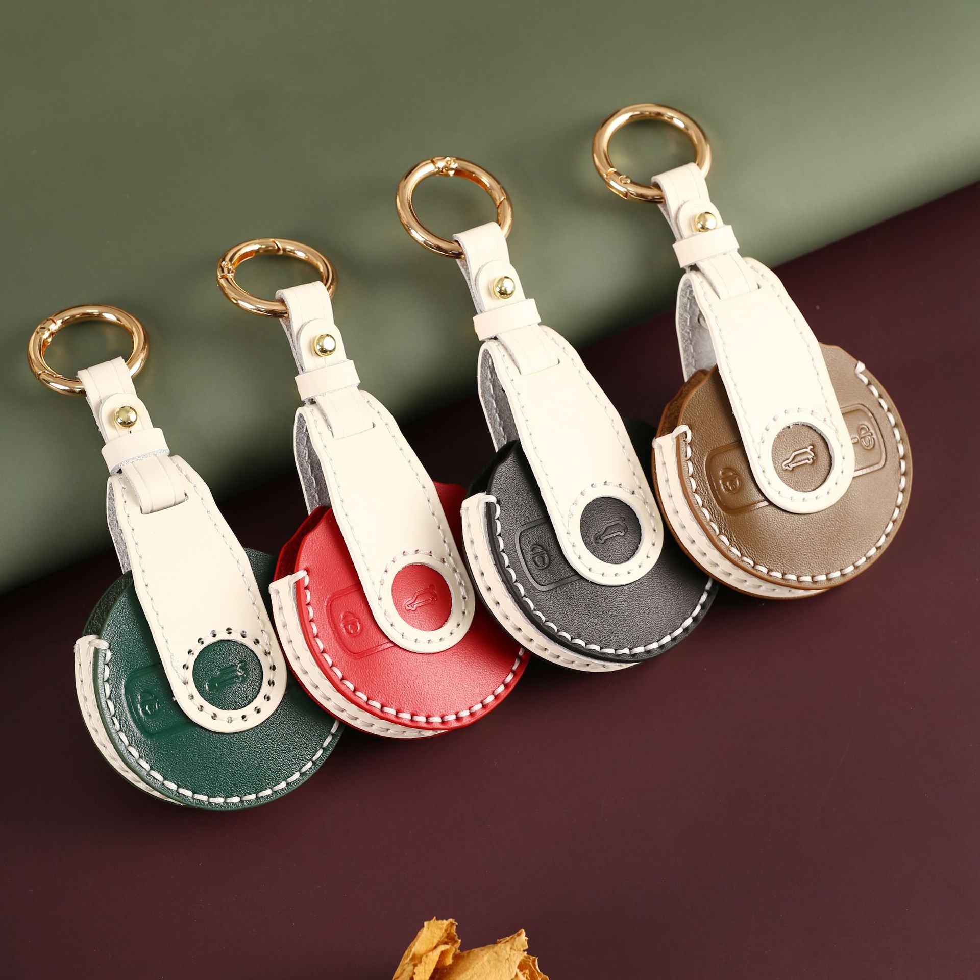 适用2024款奔驰SMART精灵一号钥匙套巴博斯钥匙包手工头层牛皮