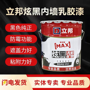 立邦炫黑内墙乳胶漆环保屋顶地下室天花板净味防霉无甲醛面漆正品