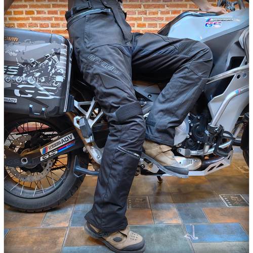 四季防水防暴雨热反射机车拉力裤