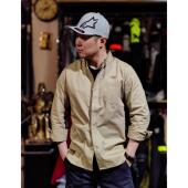 休闲复古修身 特价 硬汉长袖 帅气男加厚小码 衬衫 香港潮牌机车时尚