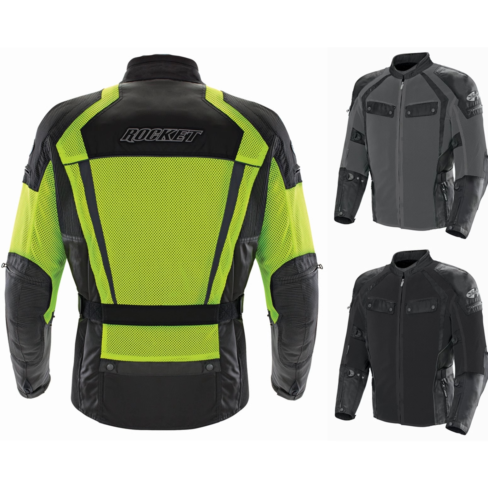 美国火箭春夏三层四季透气防雨摩托机车防摔赛车骑行服拉力摩旅男