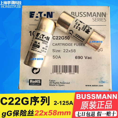 保险丝熔断器BUSSMANNC22G63