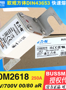 美国BUSSMANN熔断器170M2616 690V/160A尺寸00/80快断aR保险丝CSA