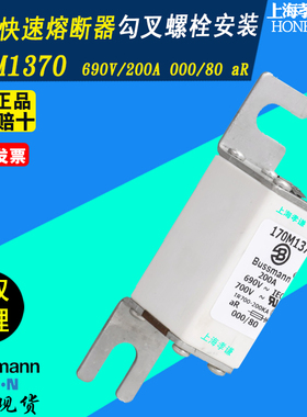 EATON BUSSMANN快速熔断器170M1371 690Vac 250A欧标方体DIN43653