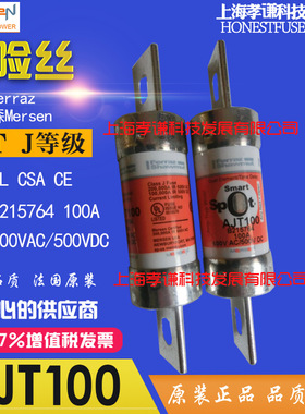 法雷罗兰Ferraz/Mersen保险丝AJT100/110延时熔断器600VAC/500VDC