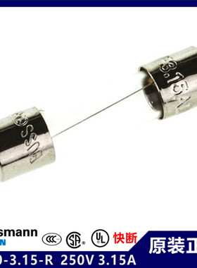现货BUSSMANN保险丝S500-4-R 100只起拍250V F4A快断玻璃管5x20mm