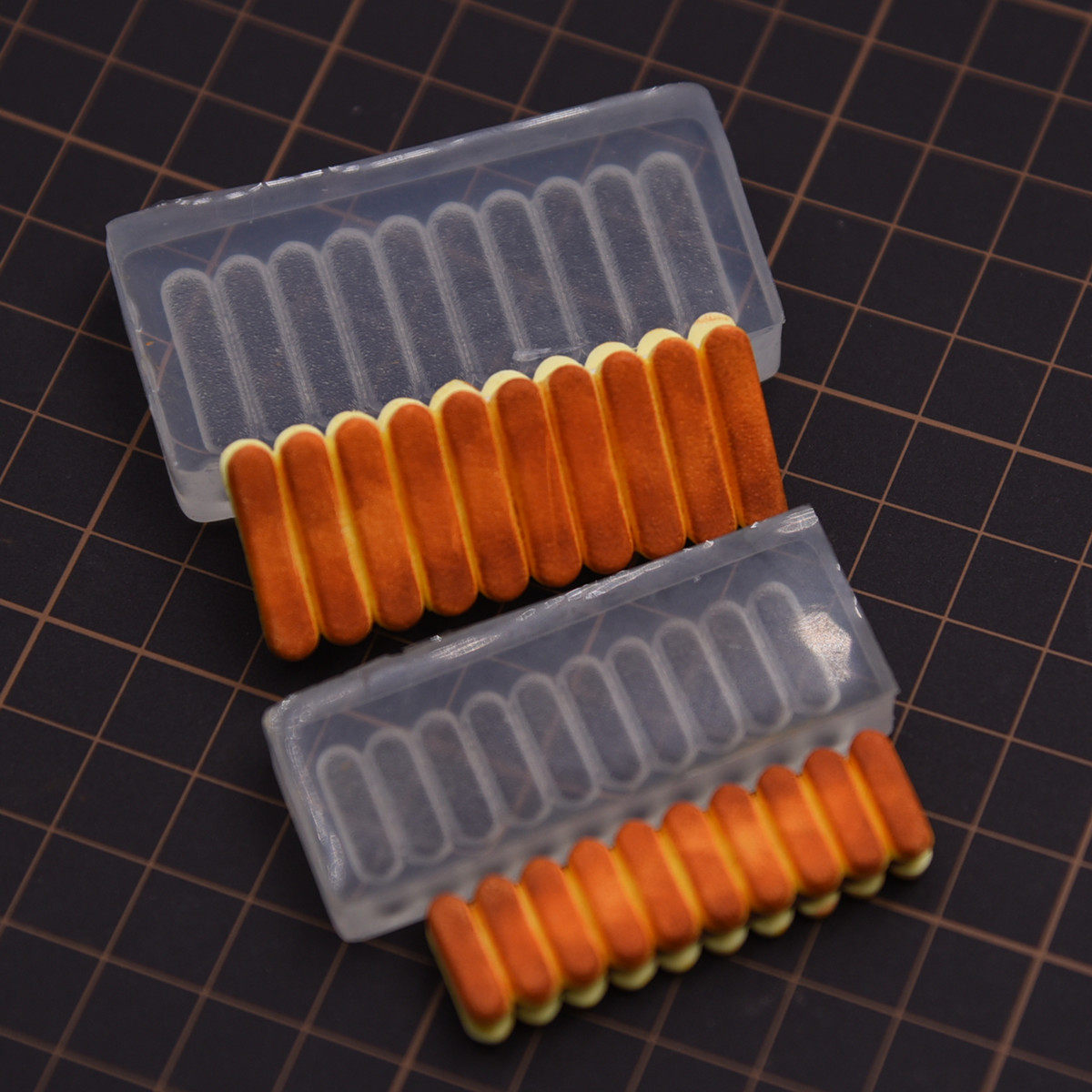 微缩食玩拇指饼干硅胶模具迷你拇指饼干模具 diy粘土食物饼干模具