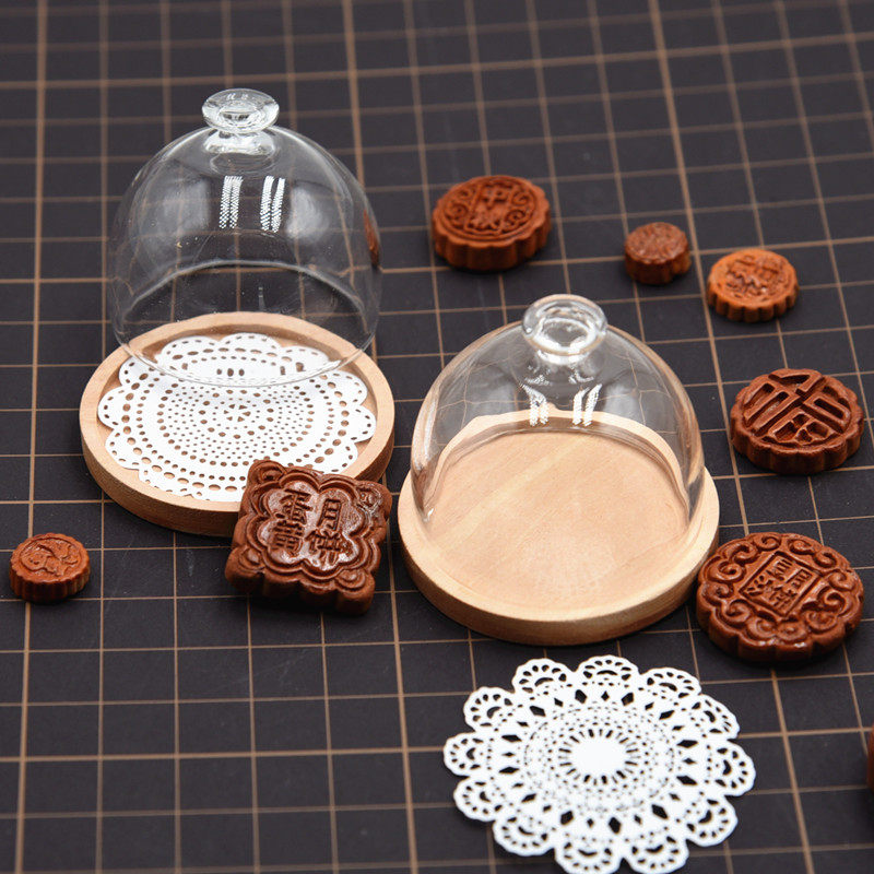 木托盘菠萝包盒餐具场景道具