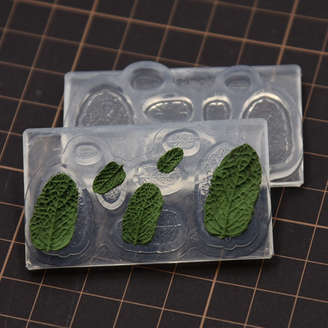 迷你薄荷叶微缩叶叶脉硅胶模具