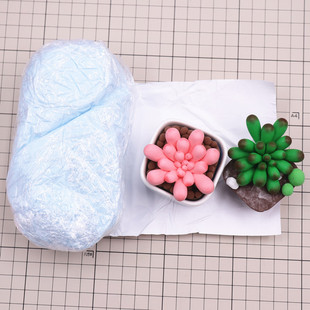 仿真多肉水晶树脂粘土面包土冷瓷土素材半透明 多肉专用500克粘土