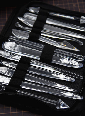 软陶粘土13件面塑工具套装捏面人工具雕刻面塑刀面人黏土雕塑工具