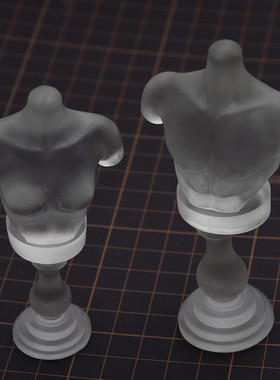 原创粘土正比半透明Q版胸台支架 石塑黏土胸台GSC ob11娃头胸台