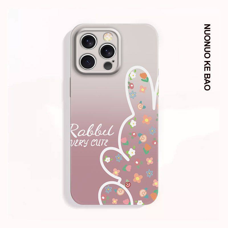 超萌卡通粉色小兔子手机壳可爱动物图案保护套适用iPhone17/16Promax荣耀VIVO华为OPPO小米14苹果15/13软硬壳