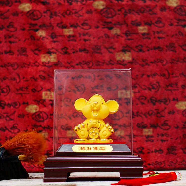 Cashmere shakin Year of the Rat Twelve Rat Zodiac Rat Decoration crafts Chamber of Commerce Insurance 4S activity customized giftin the Home accessories , Decoration  category - from Buy2taobao.com to provide professional Taobao agent buy service