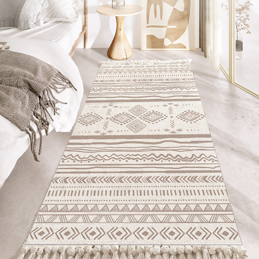 禅修颂钵冥想复古仿棉麻客厅卧室床边地毯民宿印花长方形流苏地垫,居家布艺,地毯,淘宝优惠券,粉丝福利购,淘宝优惠卷