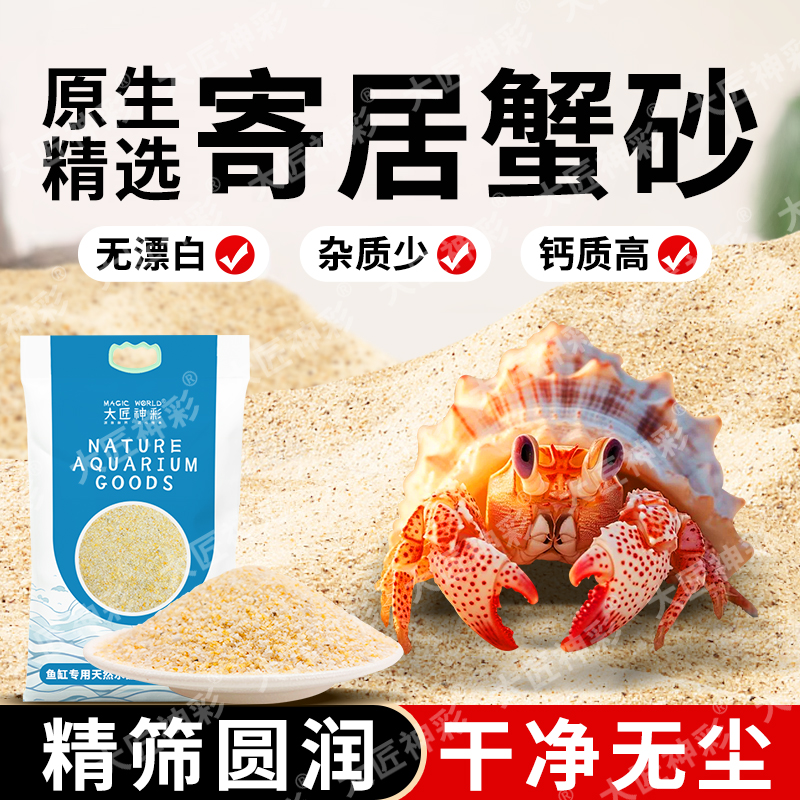 寄居蟹专用免洗精品海沙