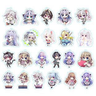 9-nine- 动漫周边亚克力结城希亚九条都新海天香坂春风挂件钥匙扣