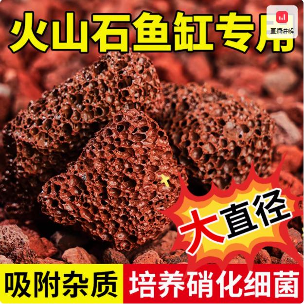 天然红色火山石宠奇净水培菌造景