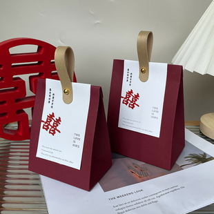 喜糖盒2025新款专用结婚订婚糖果伴手礼盒袋婚礼网红高级感空盒子