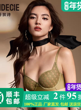 芬狄诗商场同款内衣女软支撑风巢杯单层围大胸显小薄文胸FB00637