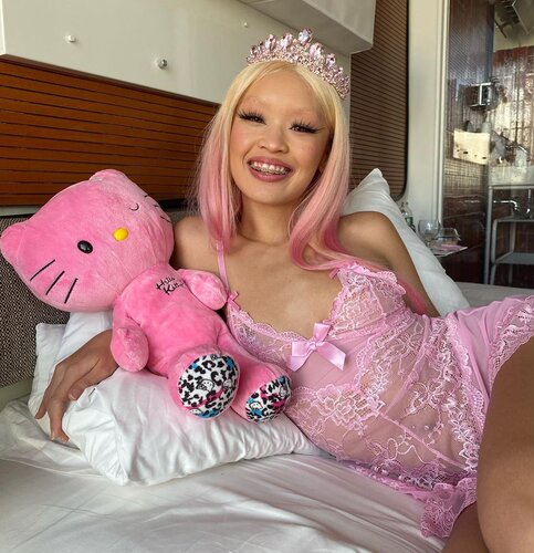 y2kslut欧美跨境涉谷辣妹甜美性感蕾丝网纱蝴蝶结睡裙连衣裙女