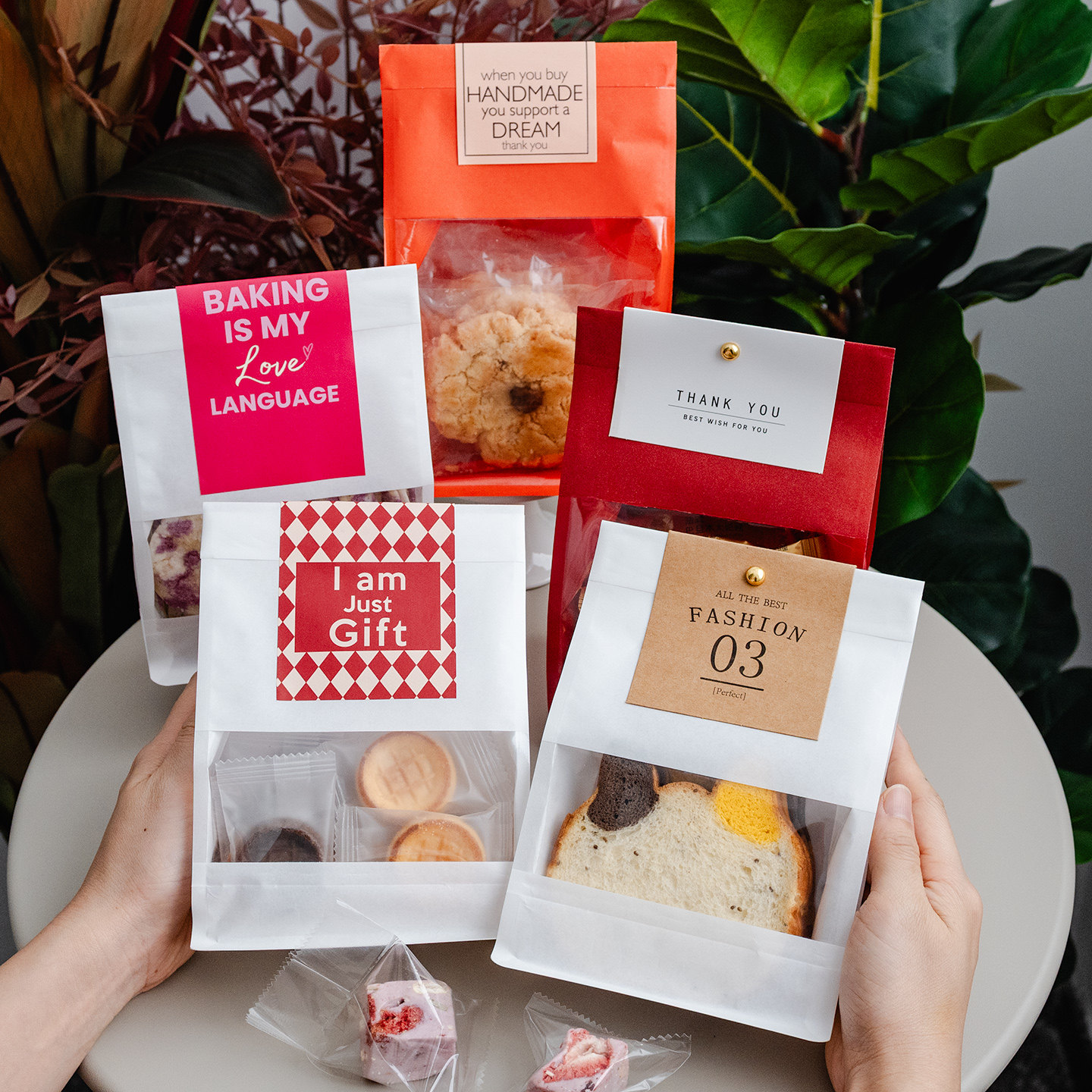 雪花酥糯米船礼品盒小曲奇包装袋