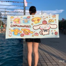 可爱女儿童吸水韩版毛巾纯棉浴巾1