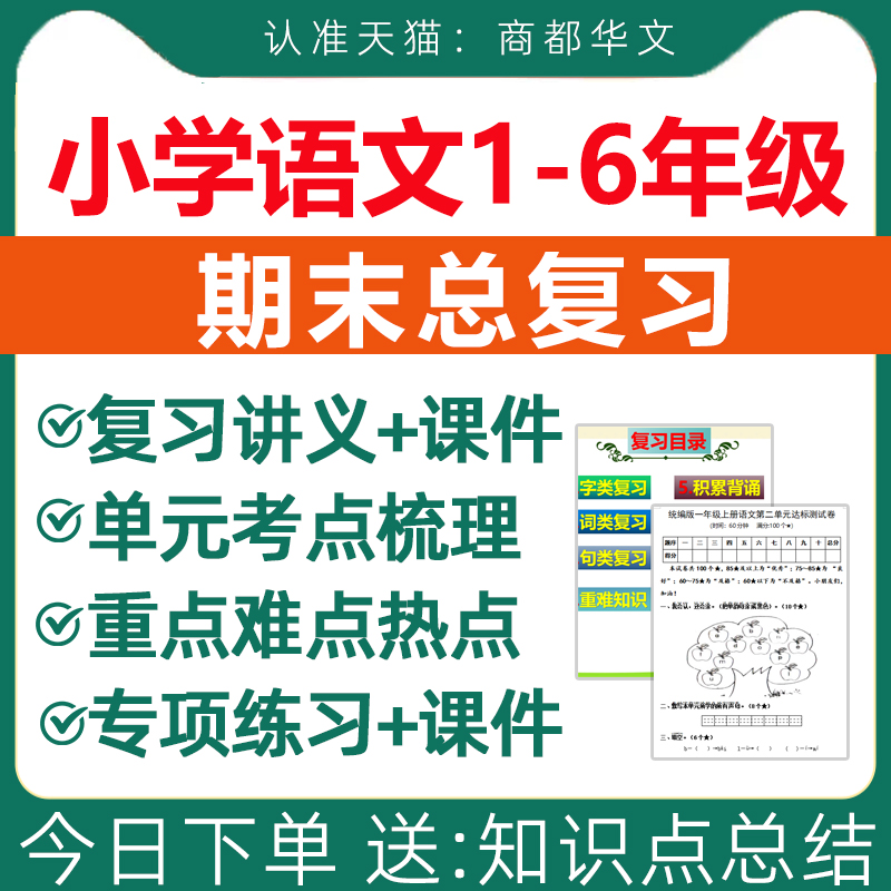 小学语文期末复习电子版资料