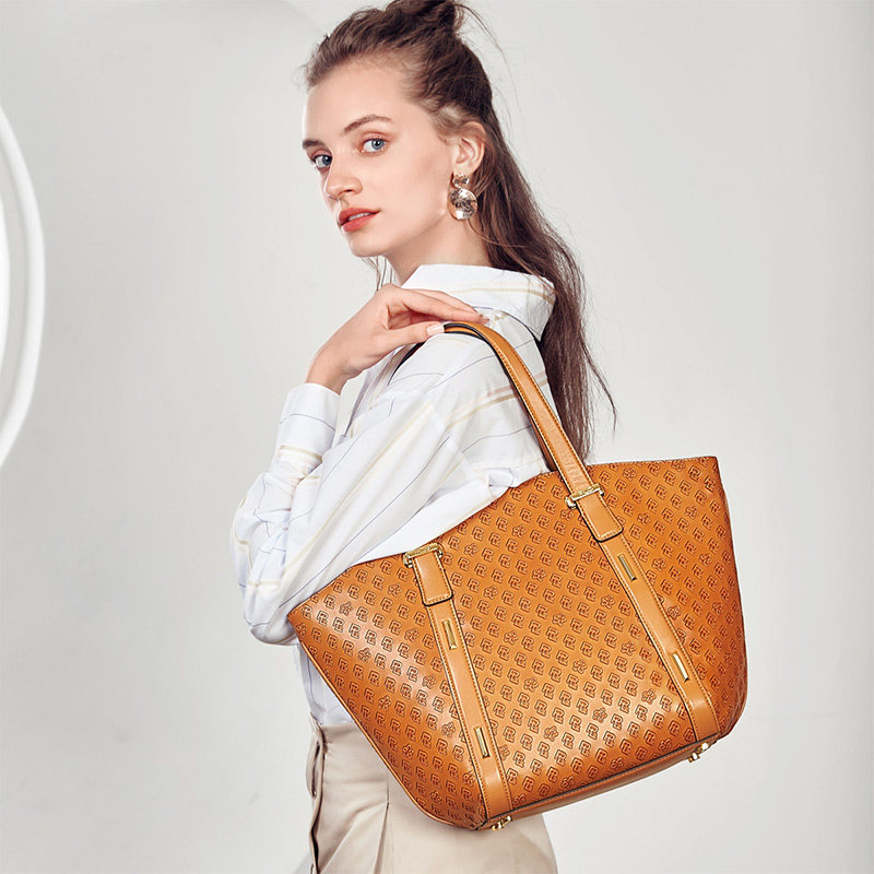 PLD保兰德2020牛皮贝壳包斜挎包品牌手提包托特包女大容量包包女